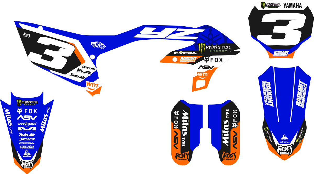 Semi Custom YZ - Pulse Blue