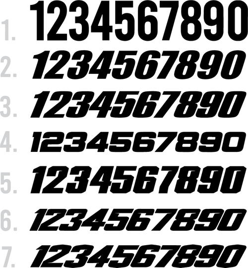 Number Plates KX - FACTORY V1